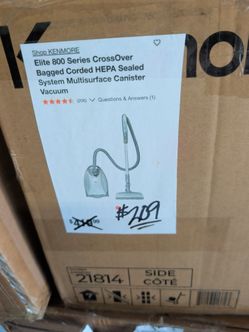 Kenmore Elite 800 Series Canister Vacuum