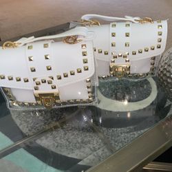 Transparent Studded Crossbody Bag