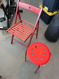 Free folding chair and stool