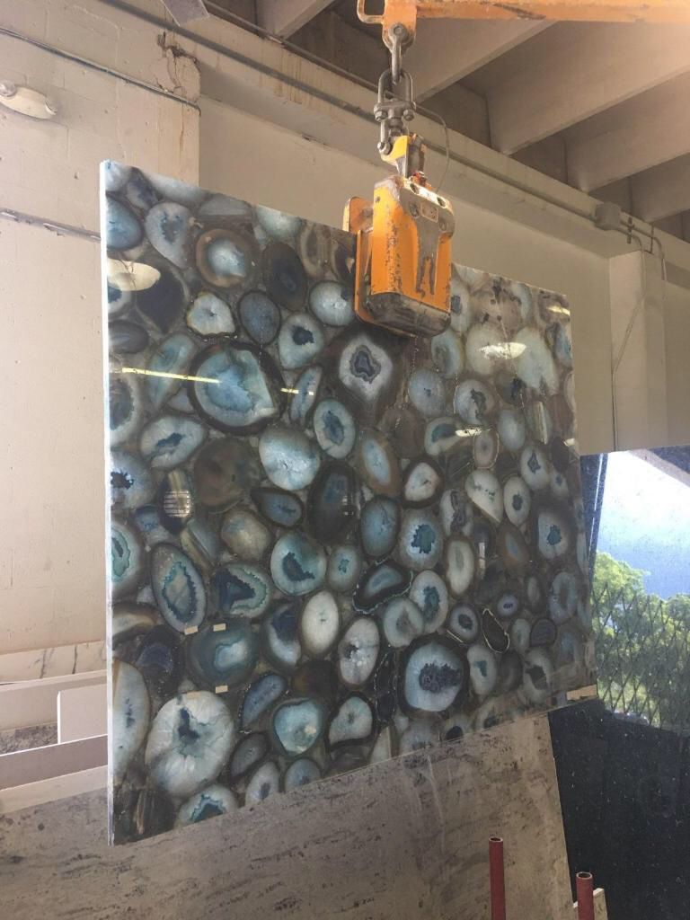 ABSOLUTELY GORGEOUS! Blue agate stone Must see in person! Can be used for your kitchen or bathroom , counter top or island , sink or table