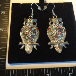 Vintage Owl Earring 