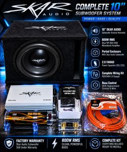 Skar Audio Complete 10" Subwoofer System
