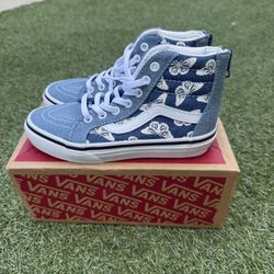 Vans Sk8-Hi Butterfly Denim High Tops – New in Box – Size 13y