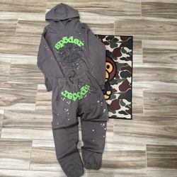 SP5DER Slate Grey - Full Sweatsuit