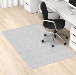 New Blvornl Office Chair Mat 45"x 53" Desk Computer Chair Mat for Hard Wood and Tile Floor, Large Anti-Slip Hard Floor Protector Rolling Chair Mat, PV