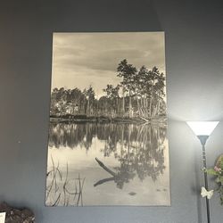 Black & White Landscape Canvas Art
