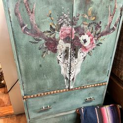Small Armoire/ Cabinet With drawers