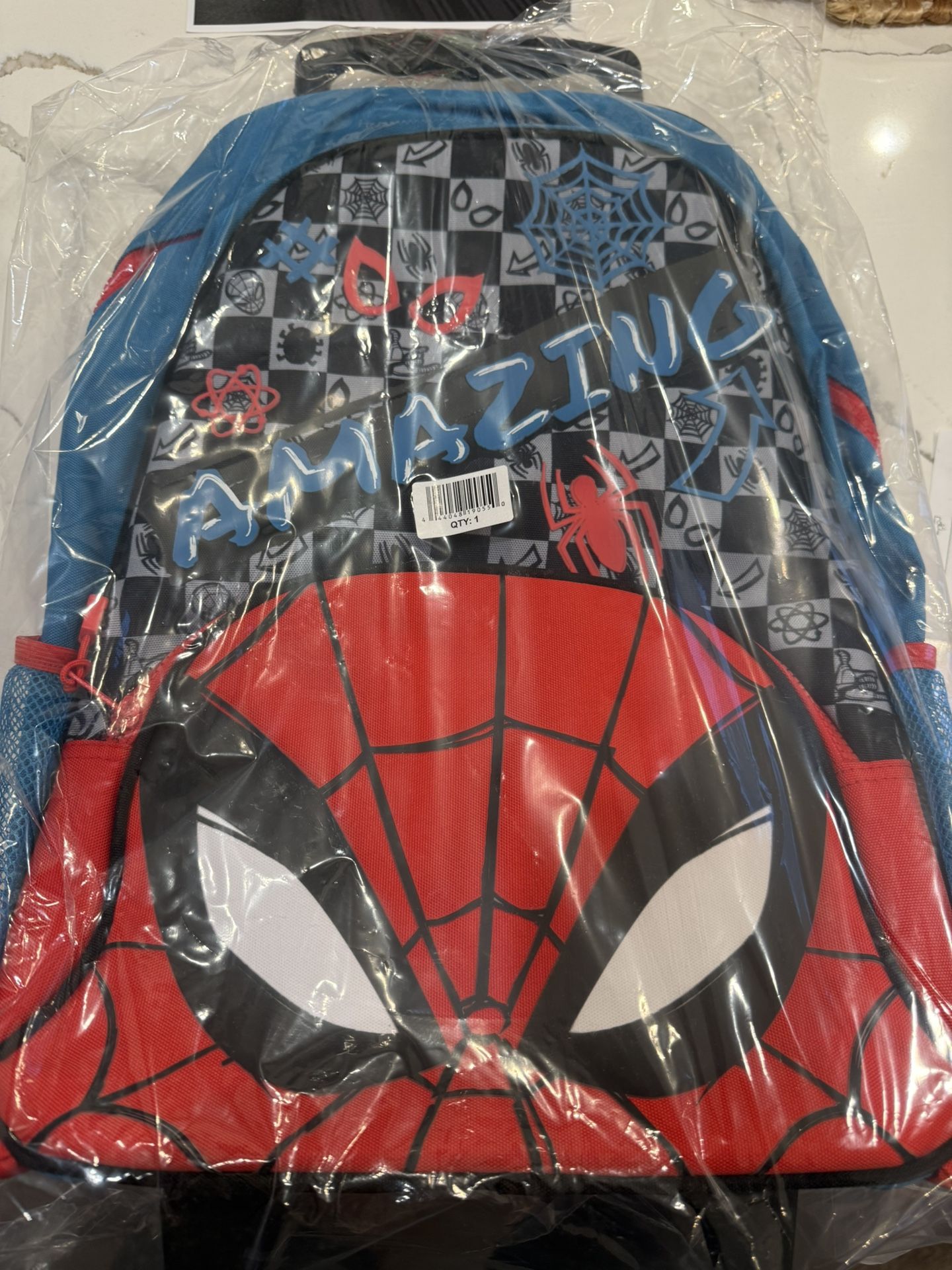 Spider-Man Backpack New With Wheels