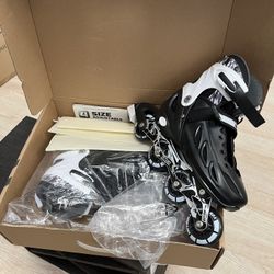 Kids Adjustable Inline Skates Ages 4-12, Youth Inlie Skates for Girls Boys 5-8 8-12 with Full Light Up Wheels, Beginner Women Adult Skates