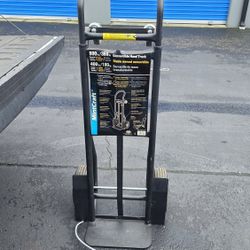 800-lbs. Capacity 4 -Wheel Black Steel Convertible hand truck