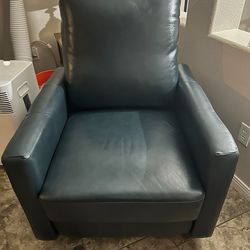 Recliner chair real leather