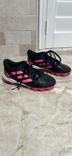 Adidas Black and Pink Cleats