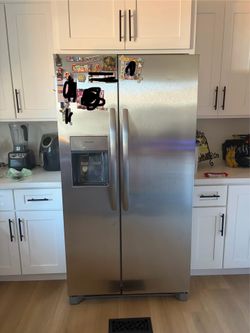Frigidaire Side-by-Side Stainless Steel Refrigerator - Like New