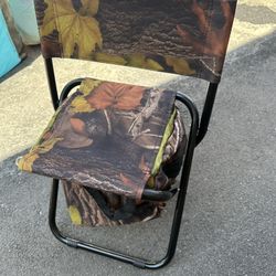 Small Folding Chair With Cooler Bag Below