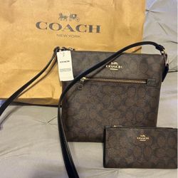 Nice Coach Cross Bag And Wallet 
