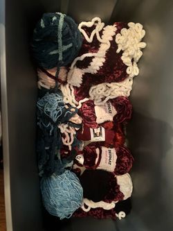 Rolls of yarn unopened and some opened NON smoking