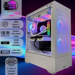 Ryzen 7 7800X3D / RTX 5070 - RGB Gaming & Streaming PC “White Eclipse SE2”