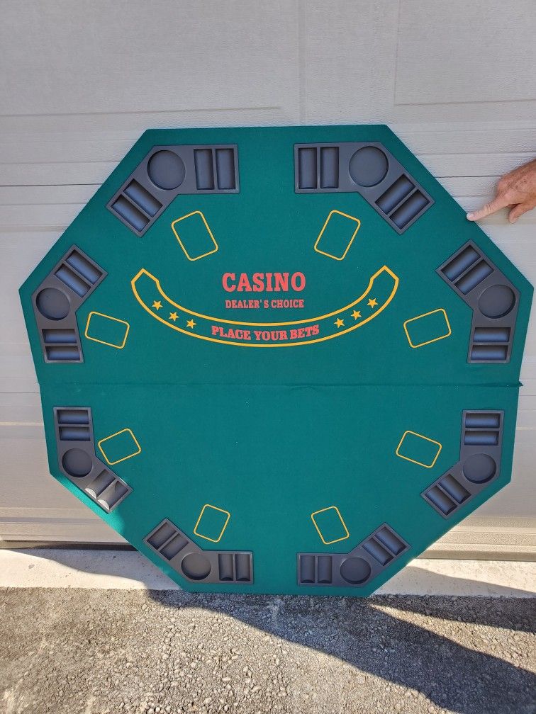 Poker Table Top Octagon Foldable 