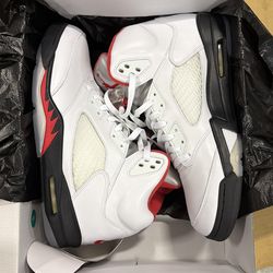 Jordan 5 Retro Fire Red Silver Tongue (2020) BNIB