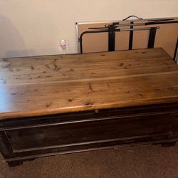 Primitive cedar chest
