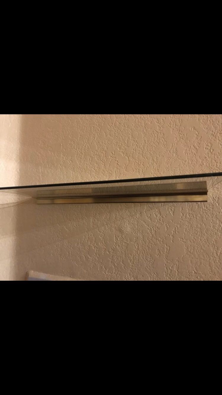 Floating Glass shelves