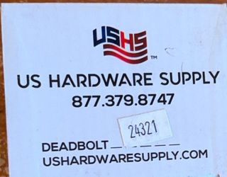 Kwikset Compatible KW1 - US Hardware Supply Deadbolt Door Lock w/ Key New Sealed