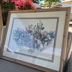 Bambi Papais “Field Trip” Watercolor Framed Painting