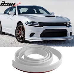 Universal Fit Front Bumper Lip Splitter Quick Chin EZ Install 100 Inch White