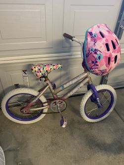 Girls Bike And Helmet 