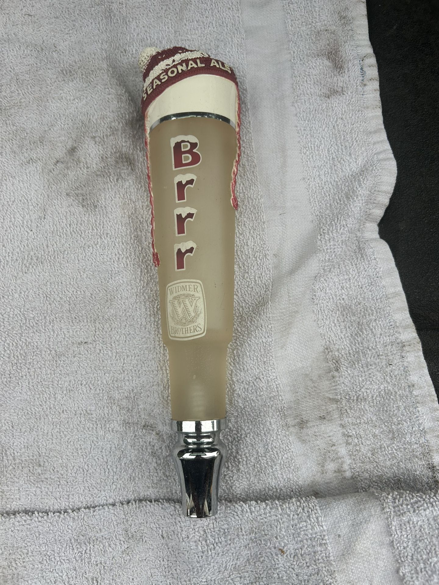WIDER BROTHERS BEER SEASONAL ALE BRRR BEER TAP HANDLE!