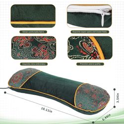 Wormwood Cervical Heating Pillow Velvet can be Disassembled and Washed Home Sleep Multi-Stage Combination Temperature controllable Neck Pillow (Green