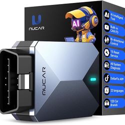 MUCAR AI-Assisted OBD2 Scanner Bluetooth OBD2 Scanner Diagnostic Tool, 15 Reset Engine Light Code Reader, I/M Readiness, Bidirectional Control, TPMS