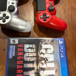 PS4 Controller And game