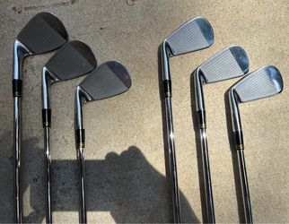 Good Condition RH Srixon Pro 100 Forged Players Iron Set (#5 - PW) w/ Dynamic Gold S200 + New Golf Pride Standard Size Grips