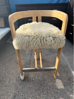 Jennifer Taylor Home Millwick Fur Counter Stool,