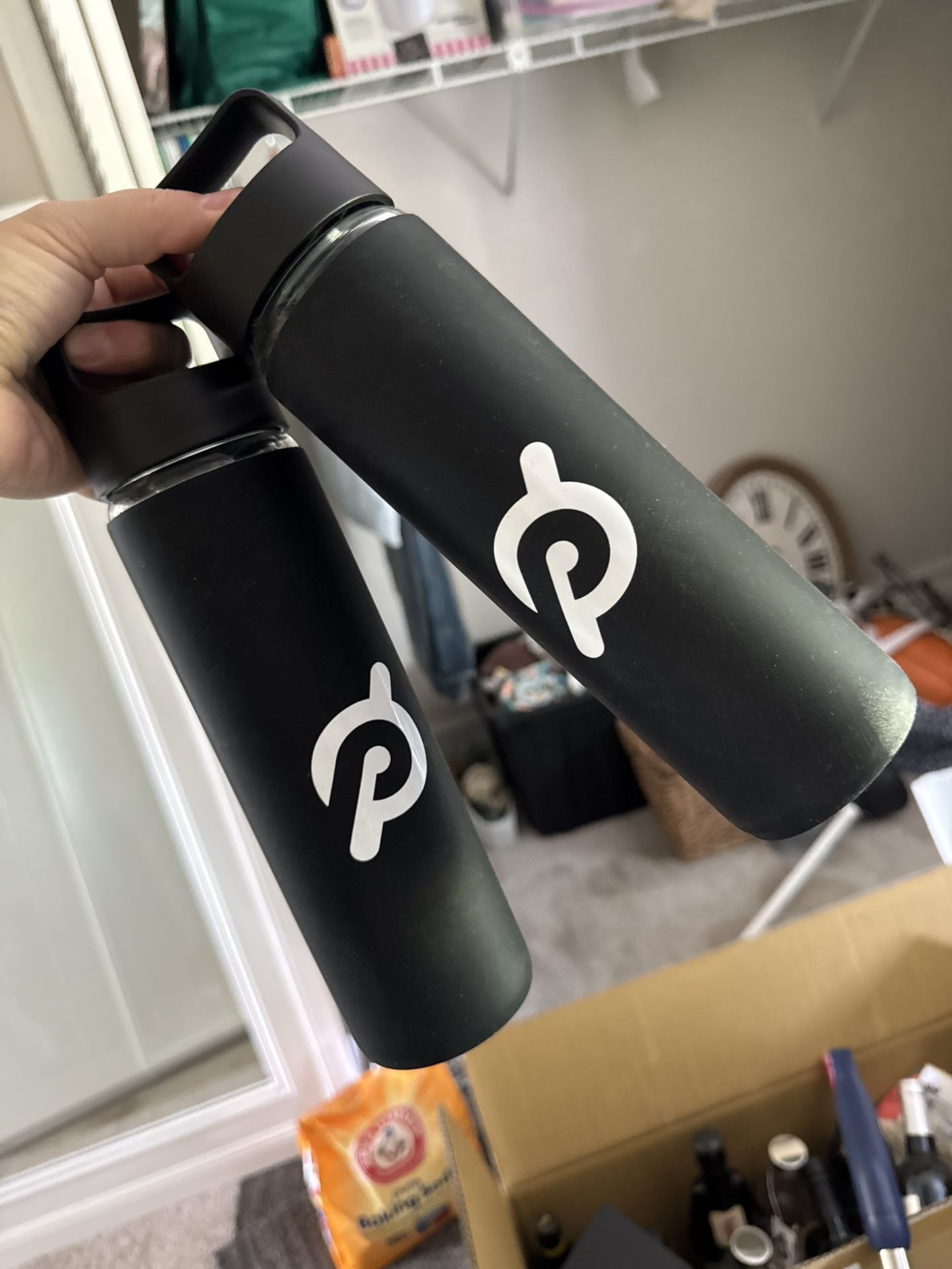 2 Glass Peloton Water Bottles