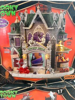 Lemax Spooky Town Gothic Hills Funeral Parlor