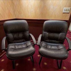 Leather chairs