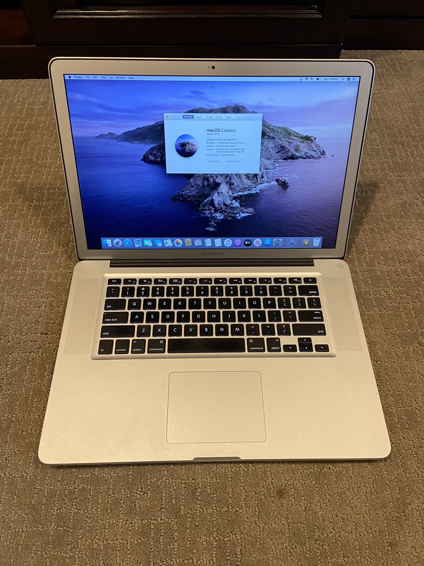MacBook Pro 15” 2012 Anti Glare Upgraded! RARE