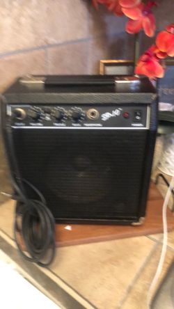 Small Black Guitar Practice Amp
