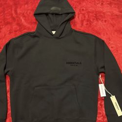 Black Essential Hoodie 