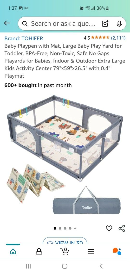 New Baby Playpen