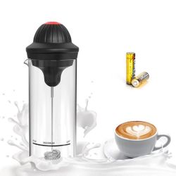 Milk Frother Handheld Electric High Powered Foam Maker, Whisk Drink Mixer for Coffee, Latte