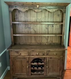 French barn reclaimed wood hutch