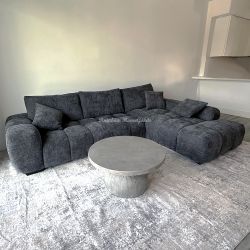 Lounge Style L-Shaped Modular Chaise Sectional Sofa Couch