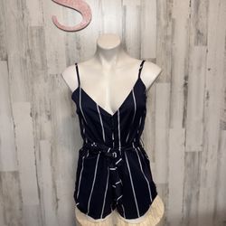 Stripped Romper 