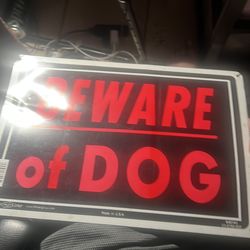 Dog sign