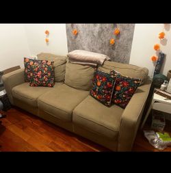 Cozy beige couch