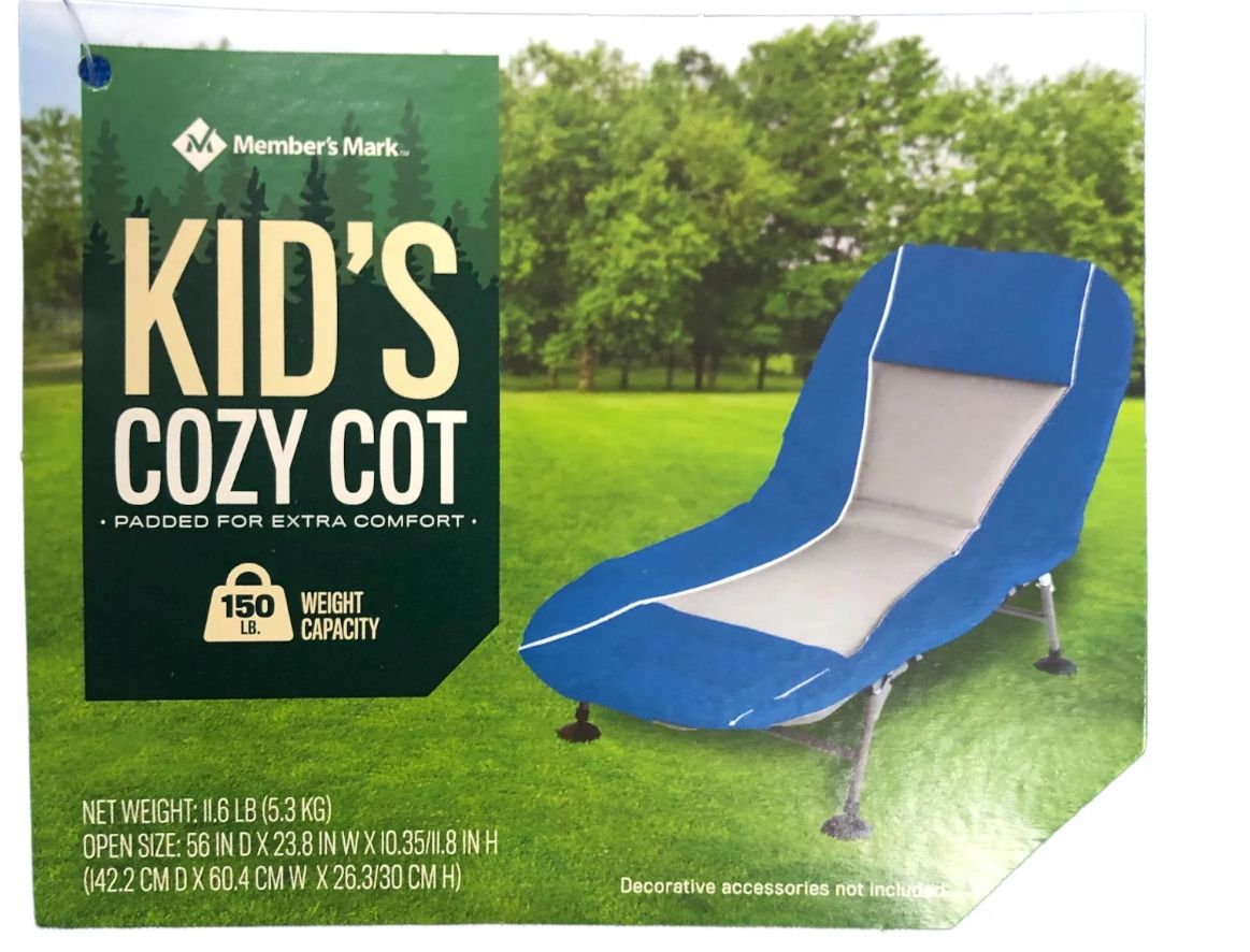 Member's Mark Kids' Cozy Cot & Lounge, Blue