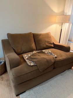 Jerome’s Brown Loveseat - Good Condition